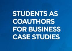 Students as Coauthors for Business Case Studies