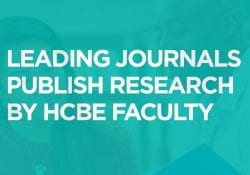 Leading Journals Publish Research by HCBE Faculty